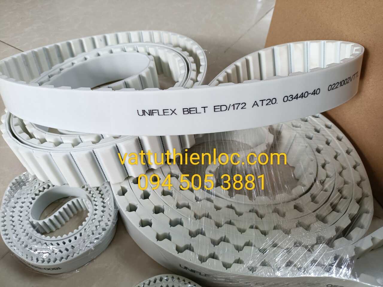 DÂY CUROA  UNIFLEX BELT , DÂY ĐAI RĂNG PU LÕI THÉP