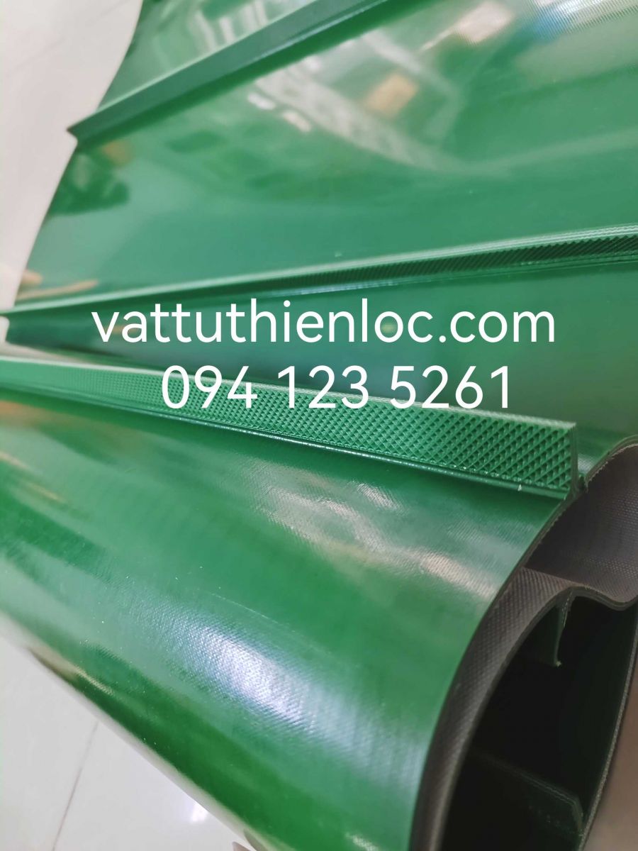 Băng Tải PVC Gắn Gờ, Băng Tải PVC Gân V