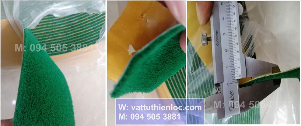 vải nỉ xanh quấn trục rulor con lăn